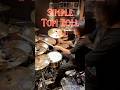 Simple Tom Roll Fill🥁 Drum Lesson 531 #drumfill #drumlesson #drums #shorts