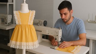 видео: Три самых простых платья для детей, которые можно сшить. Для начинающих. картинка: Три самых простых платья для детей, которые можно сшить. Для начинающих.