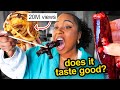 Testing new tiktok food hacks and recipes