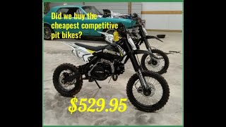 Did we buy the cheapest competitive pit bikes? X-pro Storm 125cc unboxing, assembly, and first ride.