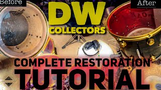 DW Collectors Drum Restoration for $100 | DIY Drum Repair Tutorial