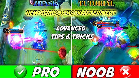ZHASK ADVANCE TIPS & TRICKS! TUTORIAL FROM BIGINNER TO PRO/BUILD, EMBLEM,SKILL