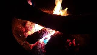 Fire campfire at joshua tree california ...