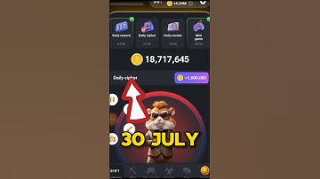 Hamster Kombat Daily Cipher Code 30 July today