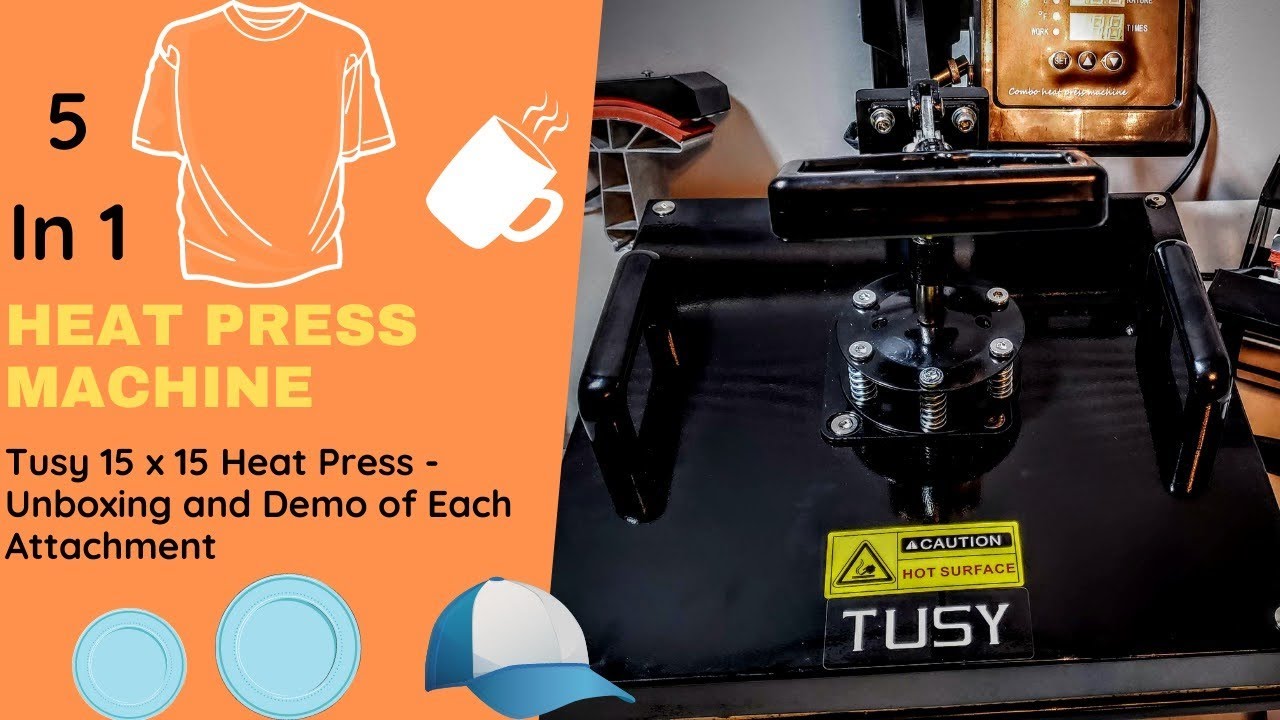 Unboxing and Demo of Tusy 15X15 Heat Press 