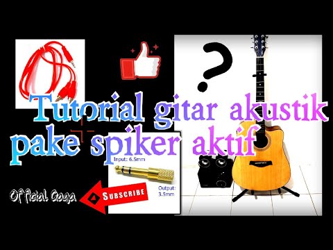Video: Cara Menyambungkan Gitar Akustik Elektrik
