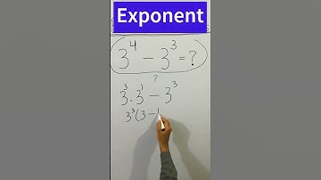 Exponent power math with 3 #maths #shorts