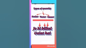 # physics wallah ll tensor quantity kya hai ?