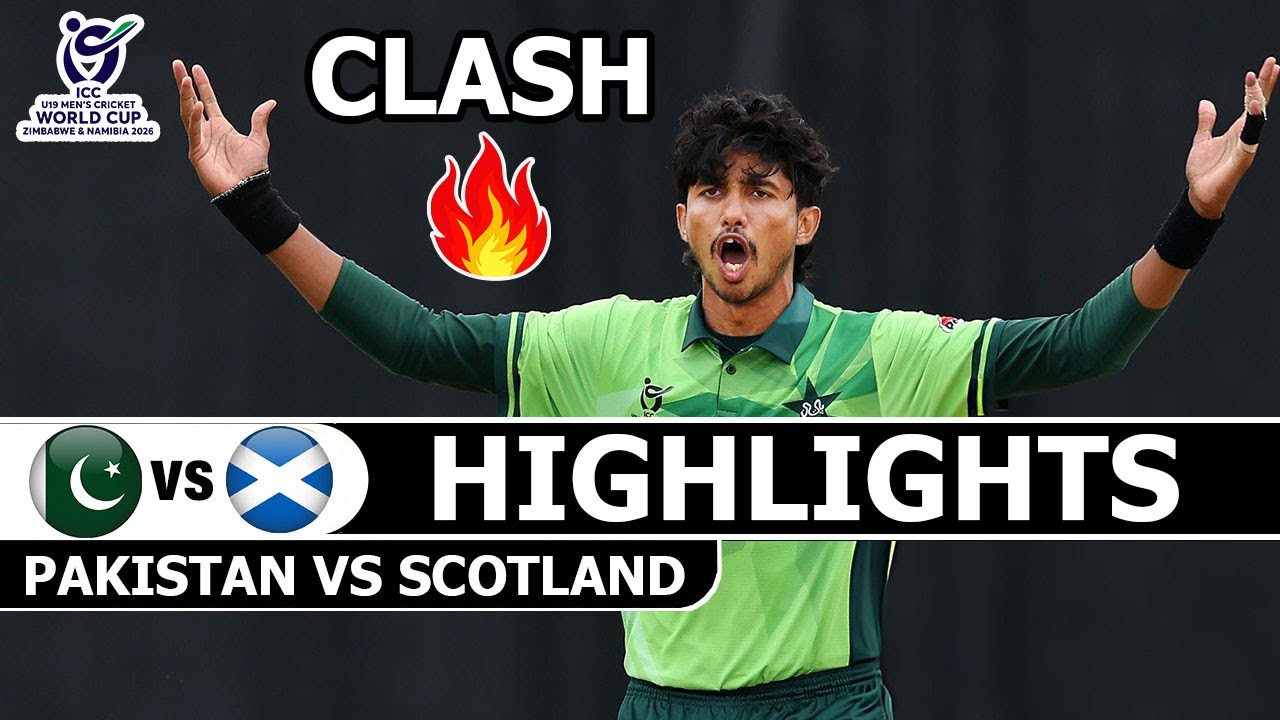 Pakistan Vs Scotland U19 ICC Cricket World Cup 12th Match Highlights 2026 | Pak VS Scot