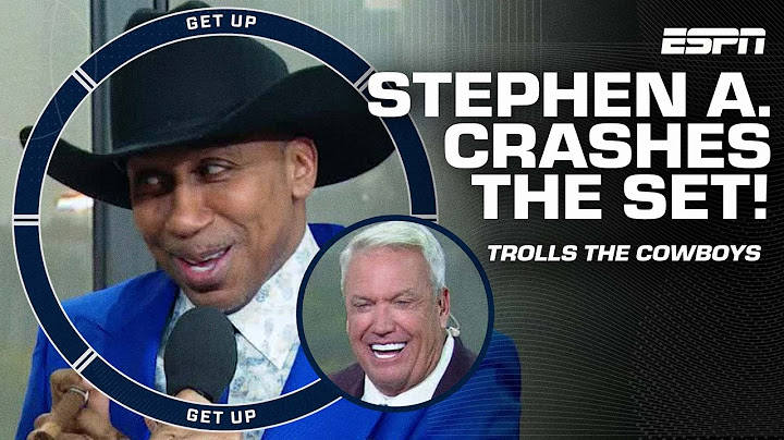 Stephen A. CRASHES the set to troll the Cowboys’ 38-point loss 🤣🤠 | Get Up