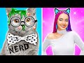 🙀 EXTREME RICH VS POOR MAKEOVER 💝 From NERD to POPULAR with GADGETS from Tik Tok By 123 GO! TRENDS