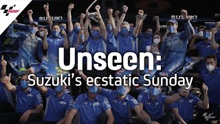 Unseen: Suzuki and Brivio's ecstatic Sunday