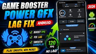 How To Use Game Booster Power GFX Lag Fix on Android (2026) screenshot 1