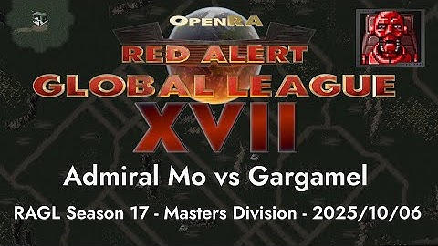 OpenRA Red Alert Global League 2025 Admiral Mo vs Gargamel (2025-10)