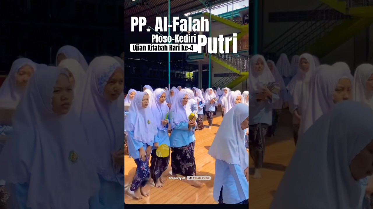 Suasana Ujian Kitabah hari 4 pp alfalah putri ploso 