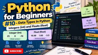 Python for Beginners #10 – Integers & Floats in Python | int vs float