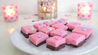 DIY Quick & Easy Valentines Day Treats - Pink Fudge
