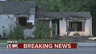 Both lanes of 61st Street temporarily closed due to vacant house fire