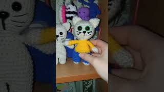Вязанный котик крючком🧶 knitted cat