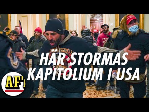 Kaos i Washington DC – här stormas Kapitolium