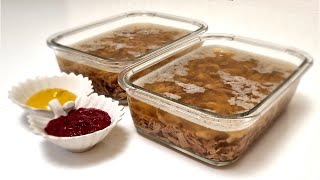 Обещанный холодец с индюшиными шейками/Turkey neck jellied meat