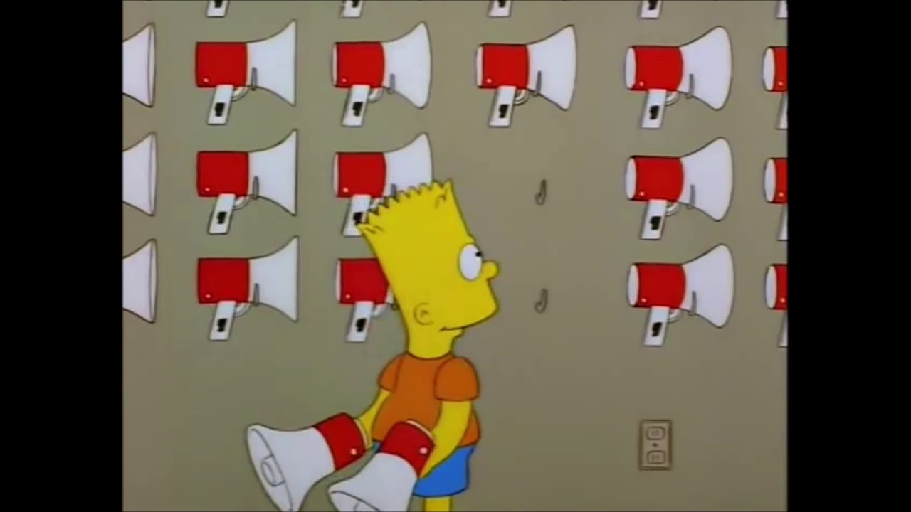 Bart Simpson Megaphone Testing Billy Balloon Head Massive Wagons