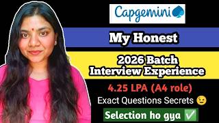 Capgemini Interview Questions I Analyst l Capgemini Interview Experience l How to Crack Interview?