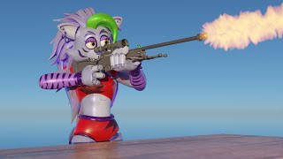 Roxanne Wolf and AWP - Animation - Blender