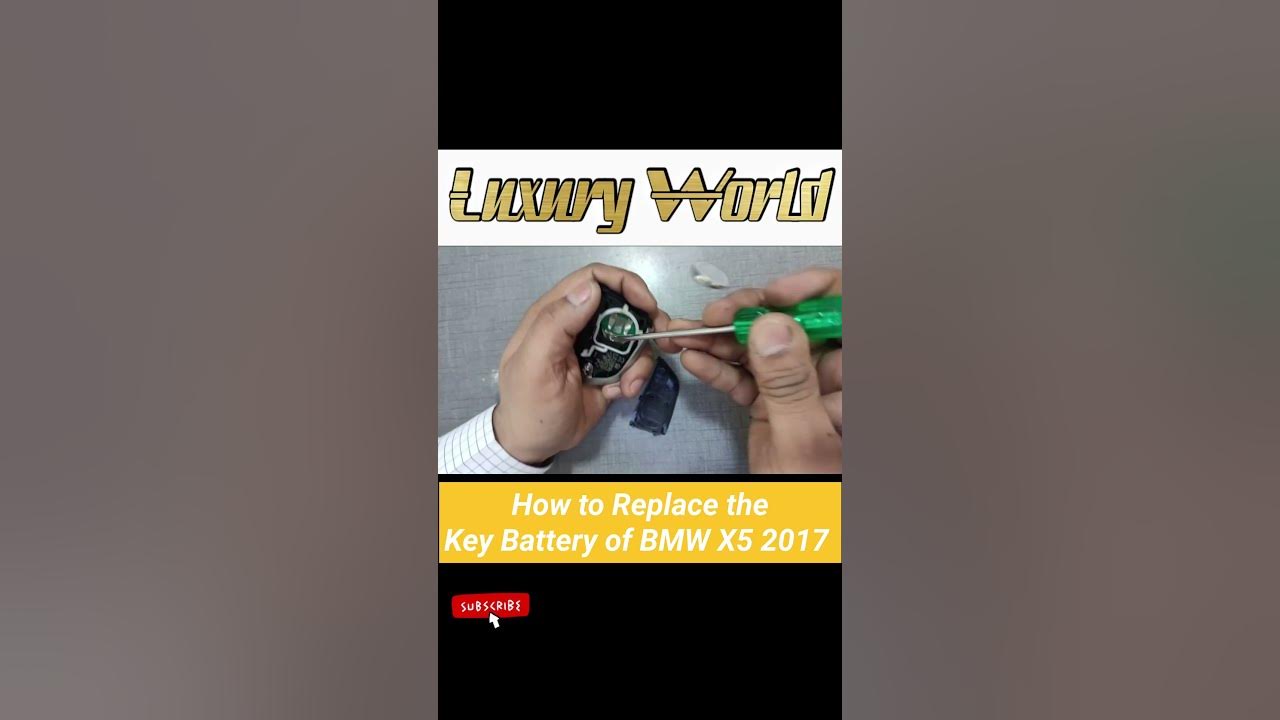 How to Replace the Key Battery of BMW X5 2017 - YouTube