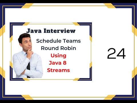Java Interview Schedule Teams Round Robin using Java 8 Streams