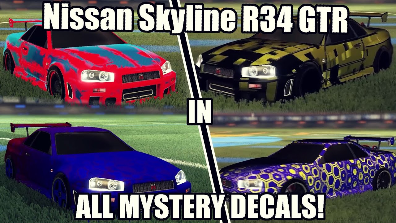 *NEW* Rocket League Nissan Skyline in ALL Mystery Decals! (Showcase