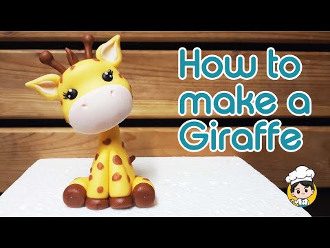 How to make a Giraffe using fondant