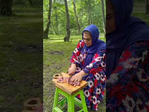 Don T Miss The Most Delicious Traditional Food باقالی پلو باماهیچه درطبیعت شمال Food آشپزی