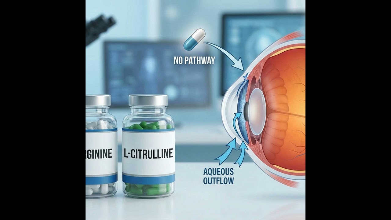 Nitric Oxide Pathway Supplements (L-Arginine, L-Citrulline) and Aqueous Outflow