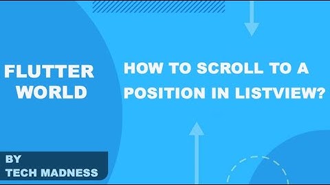 How to scroll to a specific position in ListView?