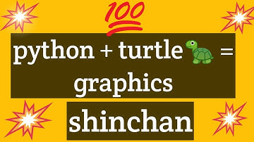 Making shinchan using python turtle🐢 graphics|python programming