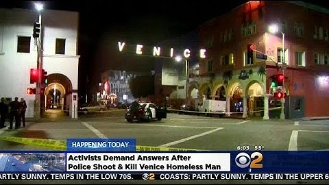 Activists Demand Release Of Security Video Of Fatal Shooting Of Unarmed Homeless Man