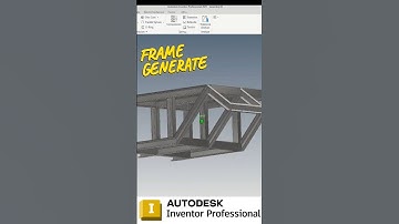 Frame generate #autodeskinventor # #inventor2025 #inventortutorial #3dmodeling #framedesign #frame