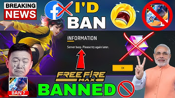 Server Busy, Please Try Again later problem free fire 😭 - How to solve it ?