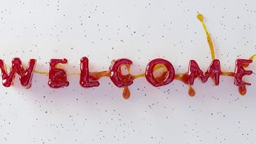 Welcome Liquid Text Morph