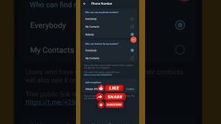 How To Hide Your Phone Number on Telegram (2026) #Telegram #shorts @ethiohalala