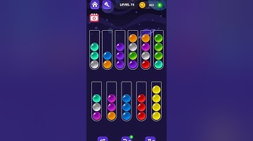 Ball Sort Master Game Level - 74 Without Boosters | Puzzle Games #entertainment #puzzle #games