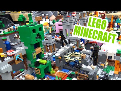 Custom LEGO Minecraft World | Brickworld Indy 2021
