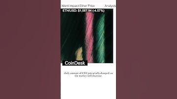 [Ethereum]Analysts Predict Ethereums Shanghai Upgrade Wont Impact Ether Price #shorts