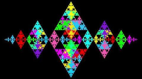 Space filling curve-set R4-5 on the triangular grid with star coloring