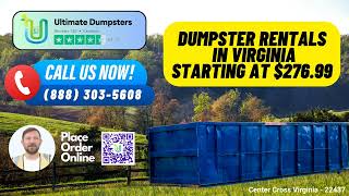 Center Cross Virginia - Same Day Dumpster Rentals Starting 276 99