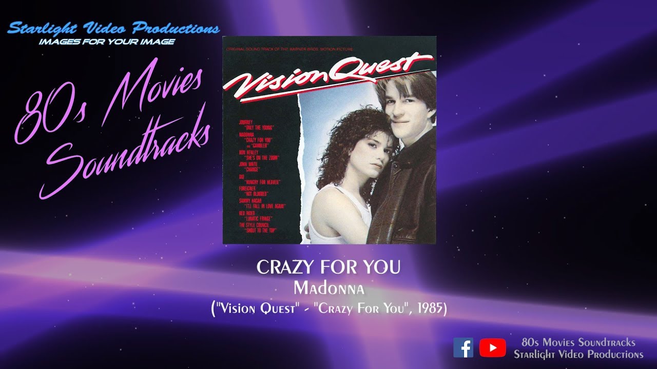 Crazy For You Madonna Vision Quest 1985 Youtube