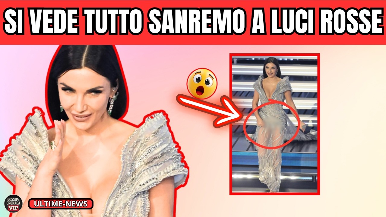 CLAMOROSO SANREMO 2026 A LUCI ROSSE: SCENDE E SI RISCHIA CHE SI VEDE TUTTO! SI VEDE IL SUO SL…