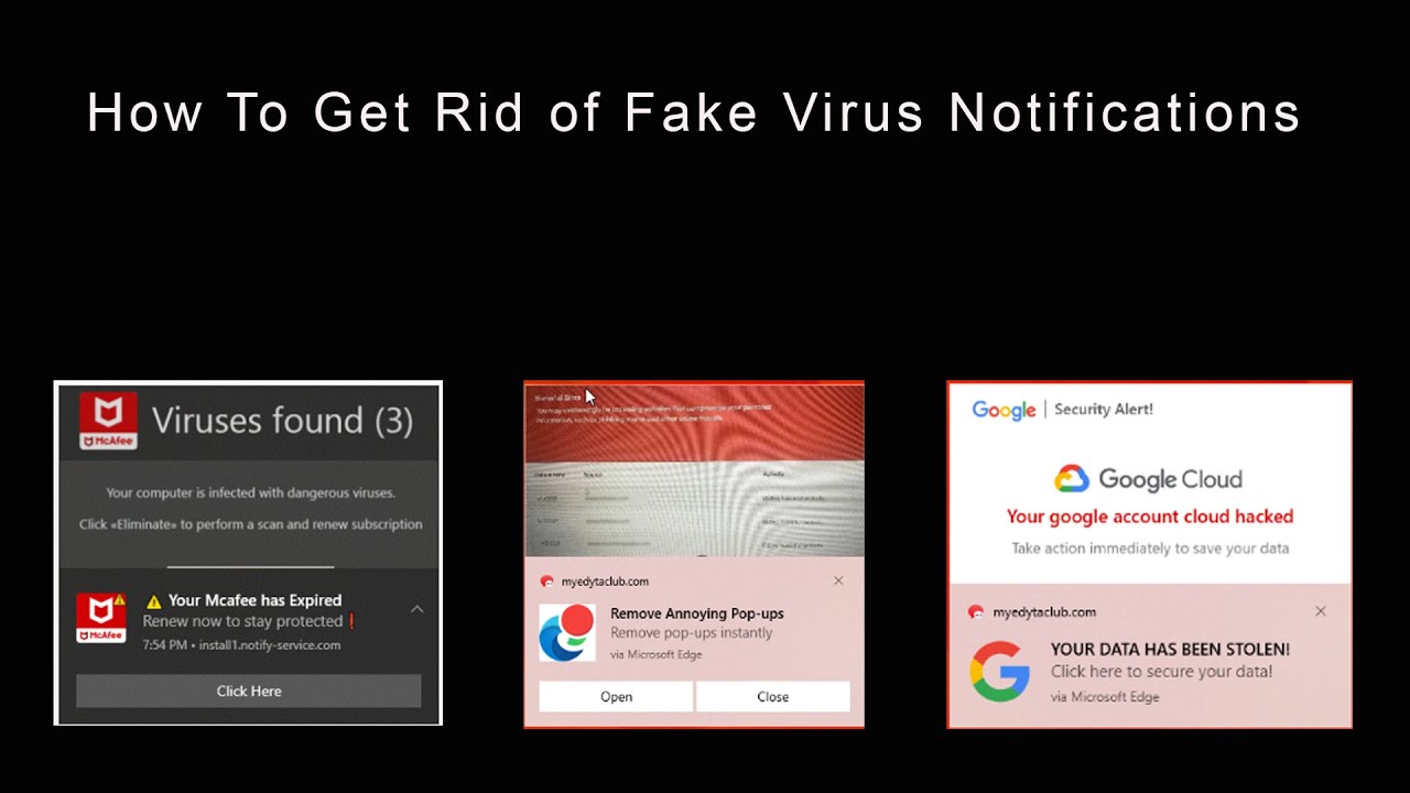 Get Rid of False McAfee Virus Popups's Banner