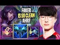 FAKER IS SO CLEAN WITH AHRI! - T1 Faker Plays Ahri MID vs Cho'gath! | Season 2022